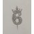 SURSAI Silver Zari With Crown Design 6 Number Cake Topper for Decoration No.6 Cake Topper Pack of 1