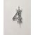 SURSAI Silver Zari With Crown Design 4 Number Cake Topper for Decoration No.4 Cake Topper Pack of 1