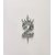 SURSAI Silver Zari With Crown Design 2 Number Cake Topper for Decoration No.2 Cake Topper Pack of 1