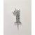 SURSAI Silver Zari With Crown Design 1 Number Cake Topper for Decoration No.1 Cake Topper Pack of 1