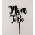 SURSAI Black MOM TO BE Cake Topper for Decoration Pack of 1