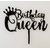 SURSAI Black Birthday Queen with Crown Design Cake Topper for Decoration Pack of 1