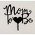 SURSAI Black Heart Design MOM to BE Cake Topper for Decoration Pack of 1