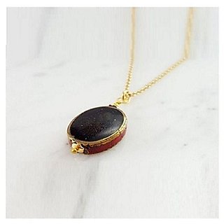                       Unheated  Untreated Sulemani Hakik Gold Plated Pendant 100 Original  Certified Stone without chain by CEYLONMINE                                              