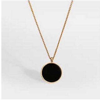                       5 ratti Stone 100% Natural Sulemani Hakik Gold Plated Pendant without chain by CEYLONMINE                                              