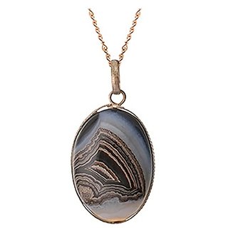 5.25 Ratti Gold Plated Sulemani Hakik Stone Pendant without chain by CEYLONMINE