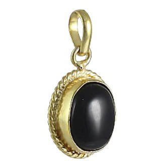                       Gold Plated Sulemani Hakik Stone Pendant 6.25 carat without chain by CEYLONMINE                                              