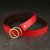 SUNSHOPPING Women Red Casual Synthetic Belt