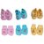 Born Baby's Hosiery Pure Cotton Mitten and Booties Set, Gloves  Socks (Multicolour, 0-3 Months,Combo Set of 3)