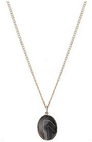 10.25 ratti Moti Pendant Natural Agate Gold Plated Pendantwithout chain by CEYLONMINE