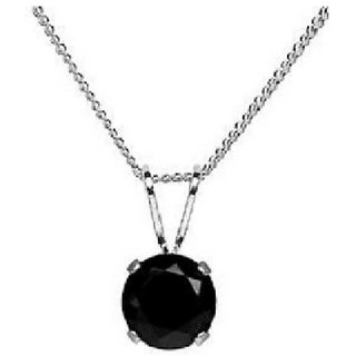                       Sulemani Hakik Pendant 9 Ratti 100 Original Silver Black Hakik Stone without chain by CEYLONMINE                                              
