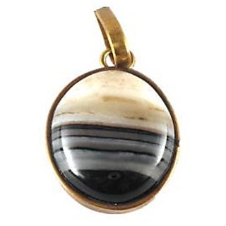 Sulemani Hakik Multicolour Pendant in 7 carat Gold Plated without chain by CEYLONMINE Sulemani Hakik Multicolour Pendant in 7 carat Gold Plated without chain by CEYLONMINE