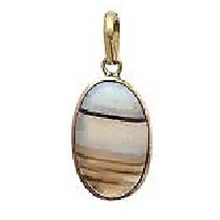 Gold Plated Multicolour Hakik Pendant 9.5 ratti Moti Locketwithout chain by CEYLONMINE Gold Plated Multicolour Hakik Pendant 9.5 ratti Moti Locketwithout chain by CEYLONMINE
