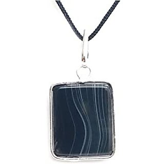 Multicolour Hakik Pendant in 9 carat silver without chain by CEYLONMINE Multicolour Hakik Pendant in 9 carat silver without chain by CEYLONMINE
