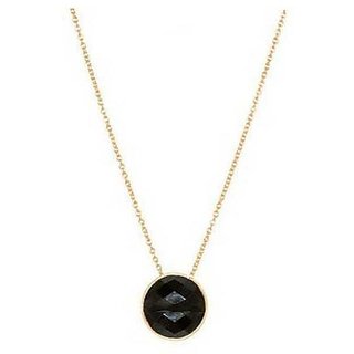 10 RATTI Gold Plated Black Hakik Pendant without chain by CEYLONMINE 10 RATTI Gold Plated Black Hakik Pendant without chain by CEYLONMINE