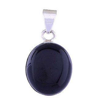 10 ratti Stone 100% Natural Black Hakik Silver Pendant without chain by CEYLONMINE 10 ratti Stone 100% Natural Black Hakik Silver Pendant without chain by CEYLONMINE
