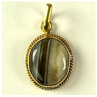 10.5 Ratti Sulemani Hakik Gold Plated Pendant without chain for Unisex by CEYLONMINE 10.5 Ratti Sulemani Hakik Gold Plated Pendant without chain for Unisex by CEYLONMINE