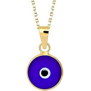 evil eye protection oval mini pendant Crystal gold plated without chain by CEYLONMINE evil eye protection oval mini pendant Crystal gold plated without chain by CEYLONMINE