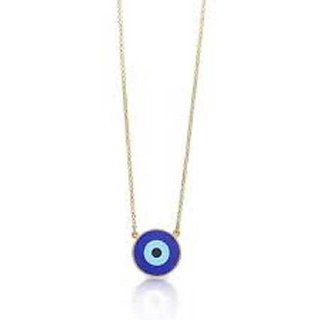 Evil Eye Blue stone gold plated pendant without chain for unisex by CEYLONMINE Evil Eye Blue stone gold plated pendant without chain for unisex by CEYLONMINE