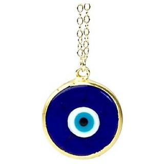                       Evil Eye Protection Mini For Prosperity Metal Pendant without chain gold plated by CEYLONMINE                                              