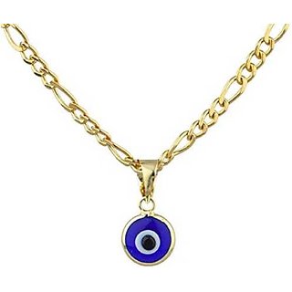                       Evil Eye Protection Blue Pendant Gold-plated  without chain by CEYLONMINE                                              