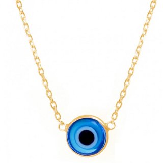                       Evil Eye Protection pendant gold plated without chain for Girls & Women by CEYLONMINE                                              