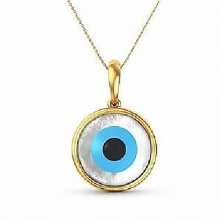                       Multicolour Evil Eye Pendant gold plated without chain for Men and Women BY CEYLONMINE                                              