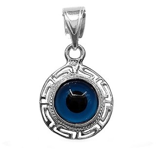 Evil Eye Stone for Protection for unisex Pendant silver without chain by CEYLONMINE Evil Eye Stone for Protection for unisex Pendant silver without chain by CEYLONMINE