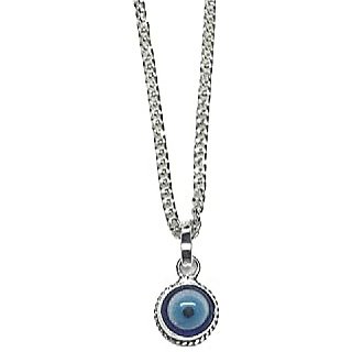                       evil eye protection pendant without chain for prosperity Stone silver by CEYLONMINE                                              