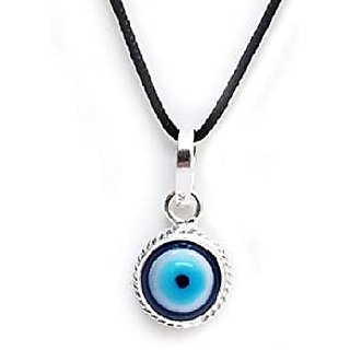                       evil eye protection pendant without chain silver Stone by CEYLONMINE                                              