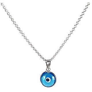 without chain for women silver Pendant evil eye blue stone by CEYLONMINE without chain for women silver Pendant evil eye blue stone by CEYLONMINE