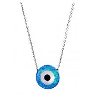 Unisex Precious Metal without chain evil eye pendant for protection (Blue) BY CEYLONMINE Unisex Precious Metal without chain evil eye pendant for protection (Blue) BY CEYLONMINE