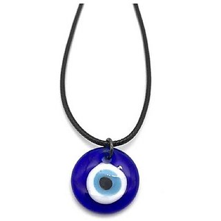 Blue Evil Eye stone silver Pendant for unisex without chain by CEYLONMINE Blue Evil Eye stone silver Pendant for unisex without chain by CEYLONMINE
