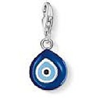                       by CEYLONMINE carrying evil eye stone silver pendant without chain                                              