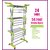 Plastic Floor Cloth Dryer Stand Heavy Duty Rust-free Stainless Steel Double Pole Cloth Drying Stand/Clothes Dryer Stands