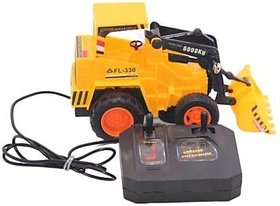 Universal Power Remote Controlled Battery Operated Truck Toy  (Yellow)