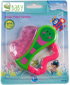 VBaby BPA Free Tooth Gel Silicone Baby Toy Soothers Food Nibbler Teether Sterilized Water Filled Teether Age 3+ Months