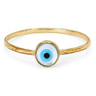                       Certified 100 Original  Natural Evil's eye Gold Plated and unisex Ring by CEYLONMINE                                              