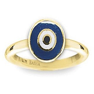                       Evil eye certified Natural Gold Plated Ring for Men & Women by CEYLONMINE                                              