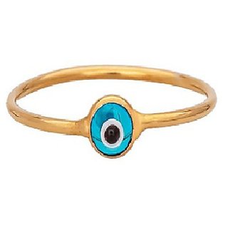                       Evil's eye ring original Lab Test Certificate Gold Plated by CEYLONMINE                                              