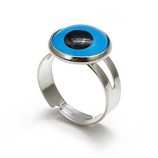                       Natural Evil's eye Silver Ring for unisex by CEYLONMINE                                              