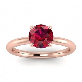                       Natural 5.25 carat Ruby Ring With Natural Real Ruby Stone gold Plated Ring by CEYLONMINE                                              