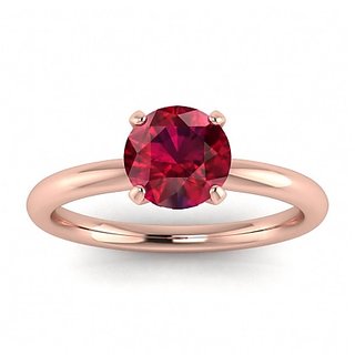                       Natural 6.25 carat Ruby Ring With Natural Real Ruby Stone gold Plated Ring by CEYLONMINE                                              