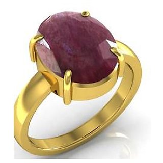                       Ruby Ring- 6.25 carat Manik Ring Natural Ring Unheated Lab Certified Stone by CEYLONMINE                                              