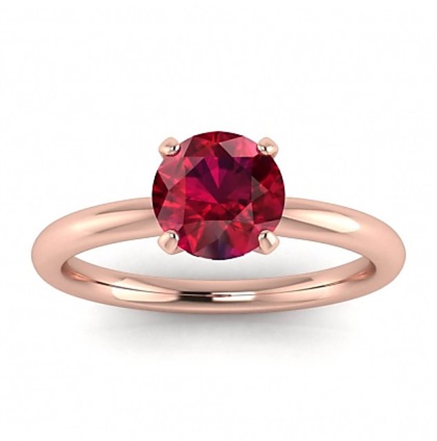 Yellow Gold Ruby Ring Design - 14k – Gems And Jewels