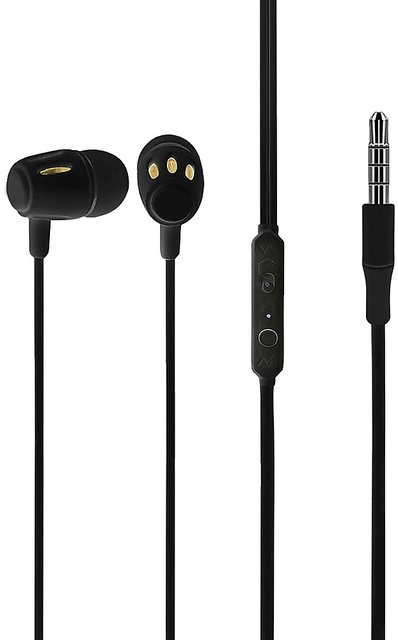 raptech black in the ear wired earphones