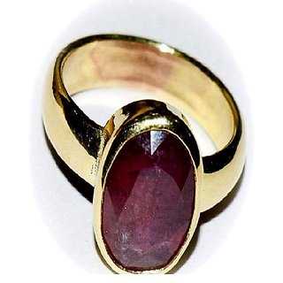                       Ruby ring-7.25 ratti Manik ring For Men  Women by CEYLONMINE                                              