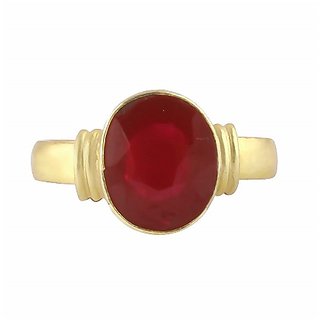                       Ruby ring- 7.25 Ratti A1 Quality Manik ring For Women's and Men's by CEYLONMINE                                              