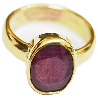                       9.25 ratti Manik Ring Natural Stone Panch Dhatu Ring by CEYLONMINE                                              