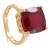 100% Original & Natural 7.25 carat Ruby Gold Plated Ring For Astrological Purpose by CEYLONMINE